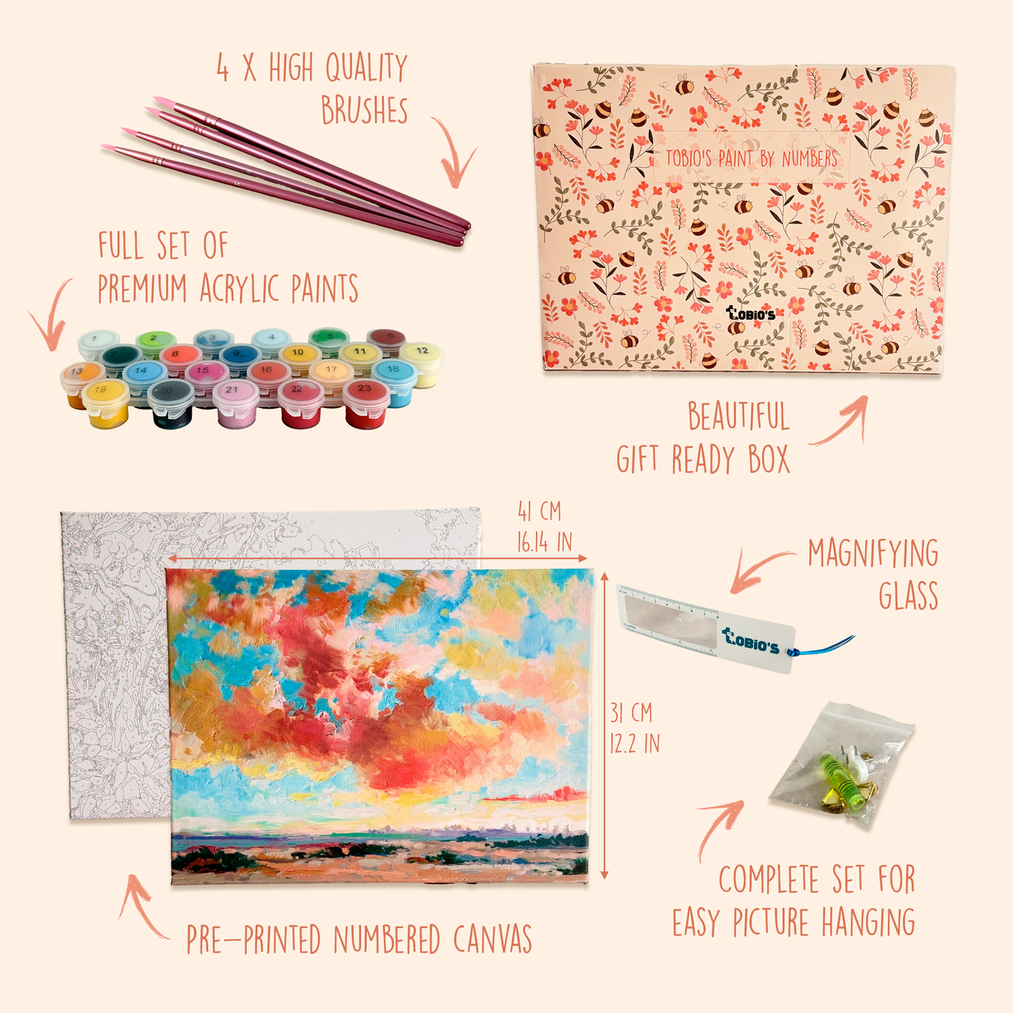 Cielo Abierto – Set de pintar con números