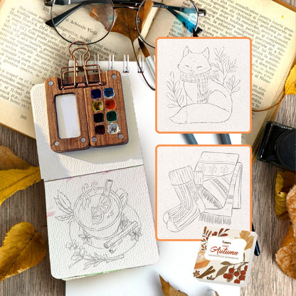 El acogedor cuaderno de actividades de otoño de Tobio