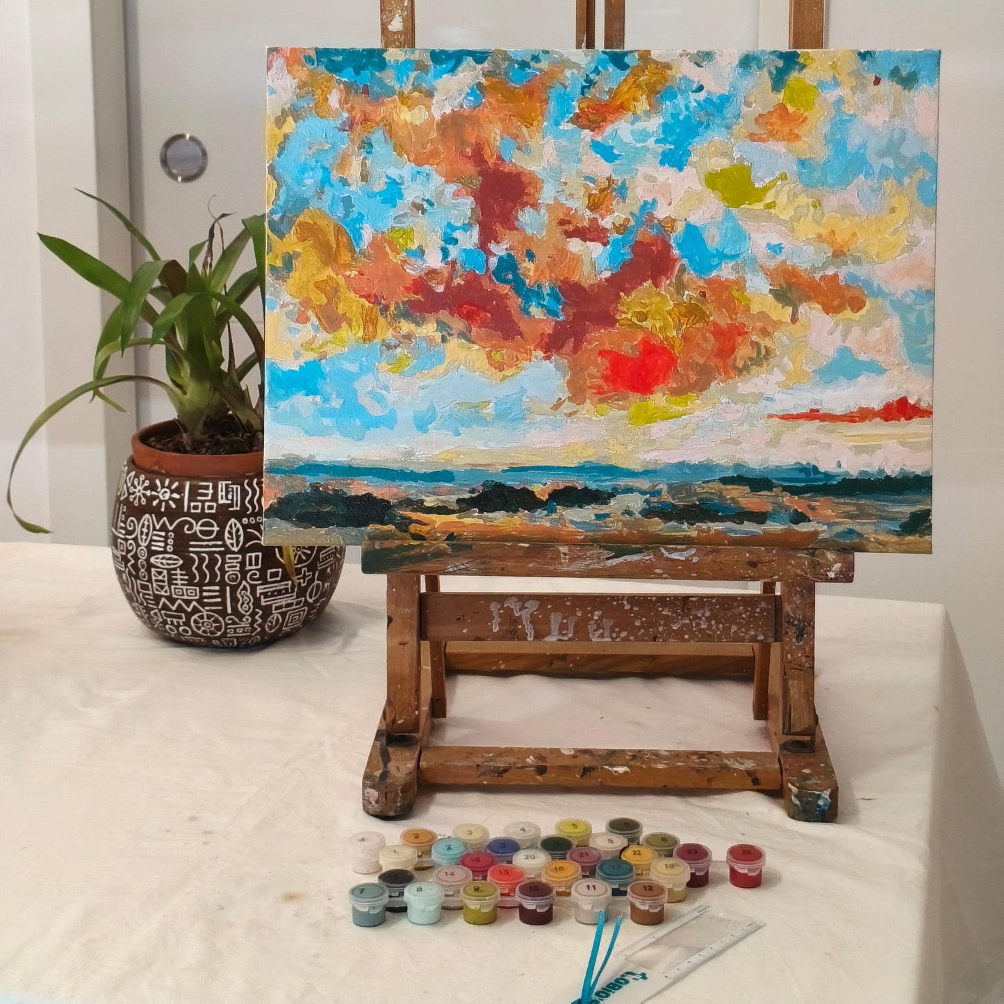 Cielo Abierto – Set de pintar con números