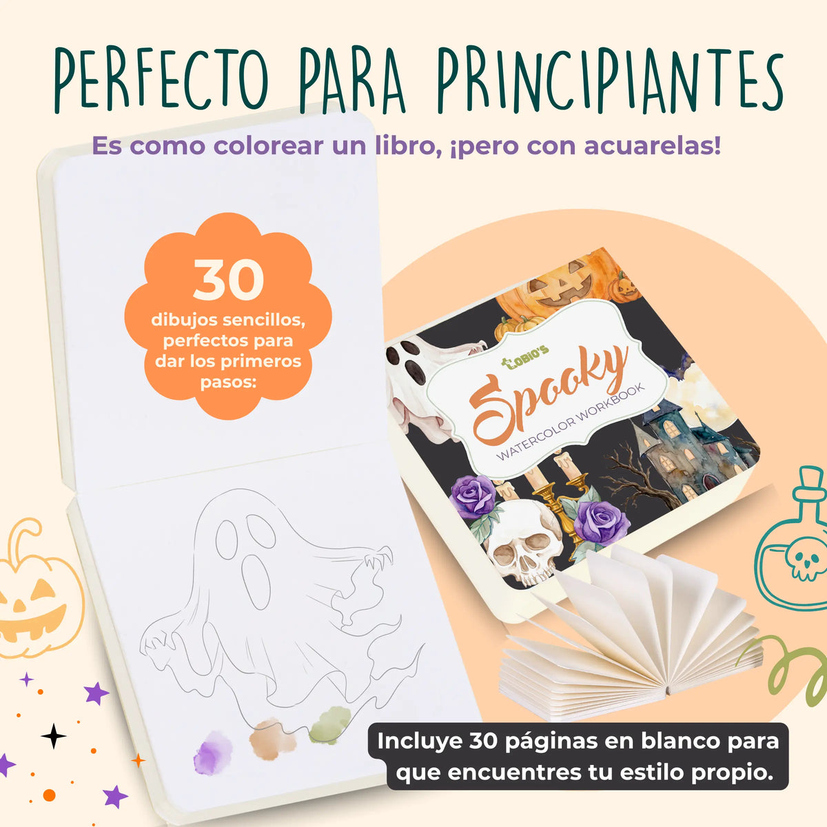 Cuaderno espeluznante de Halloween de Tobio’s