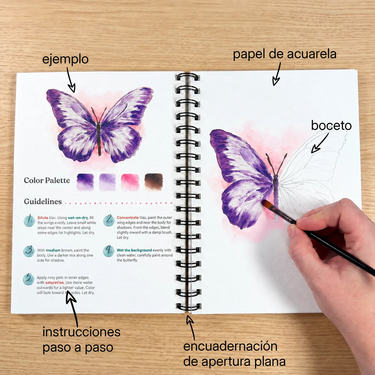 Cuaderno de Acuarela para Principiantes